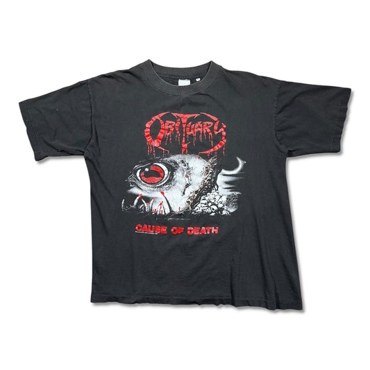 1990 Vintage Obituary North American Tour Shirt