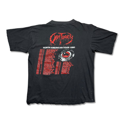 1990 Vintage Obituary North American Tour Shirt