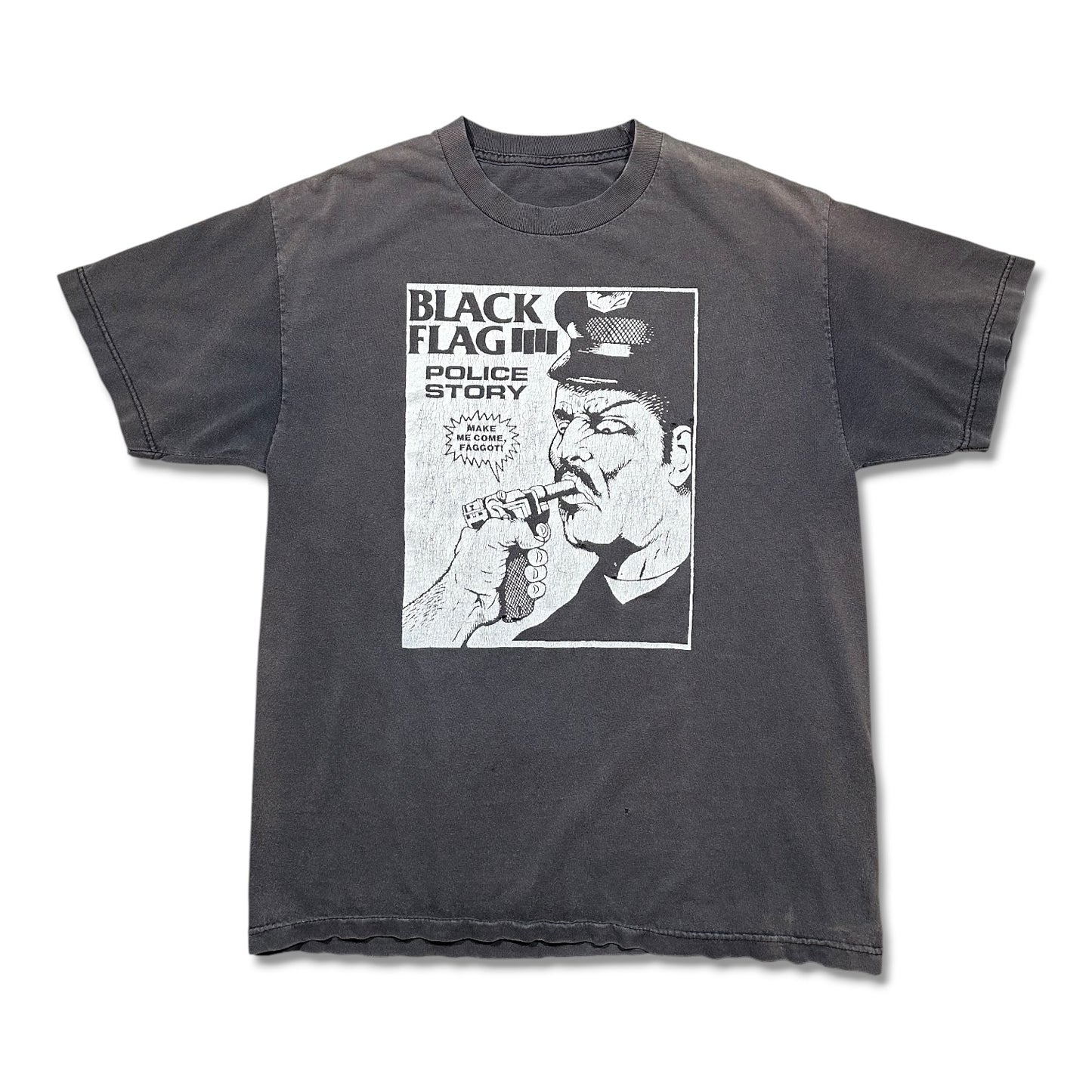 2000s Vintage Black Flag "Police Story" Shirt
