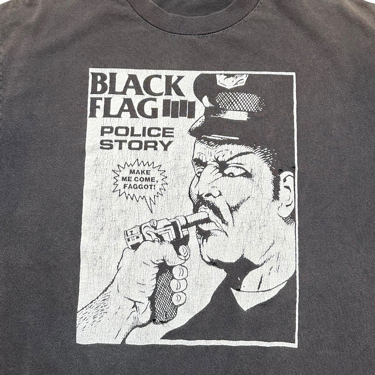 2000s Vintage Black Flag "Police Story" Shirt