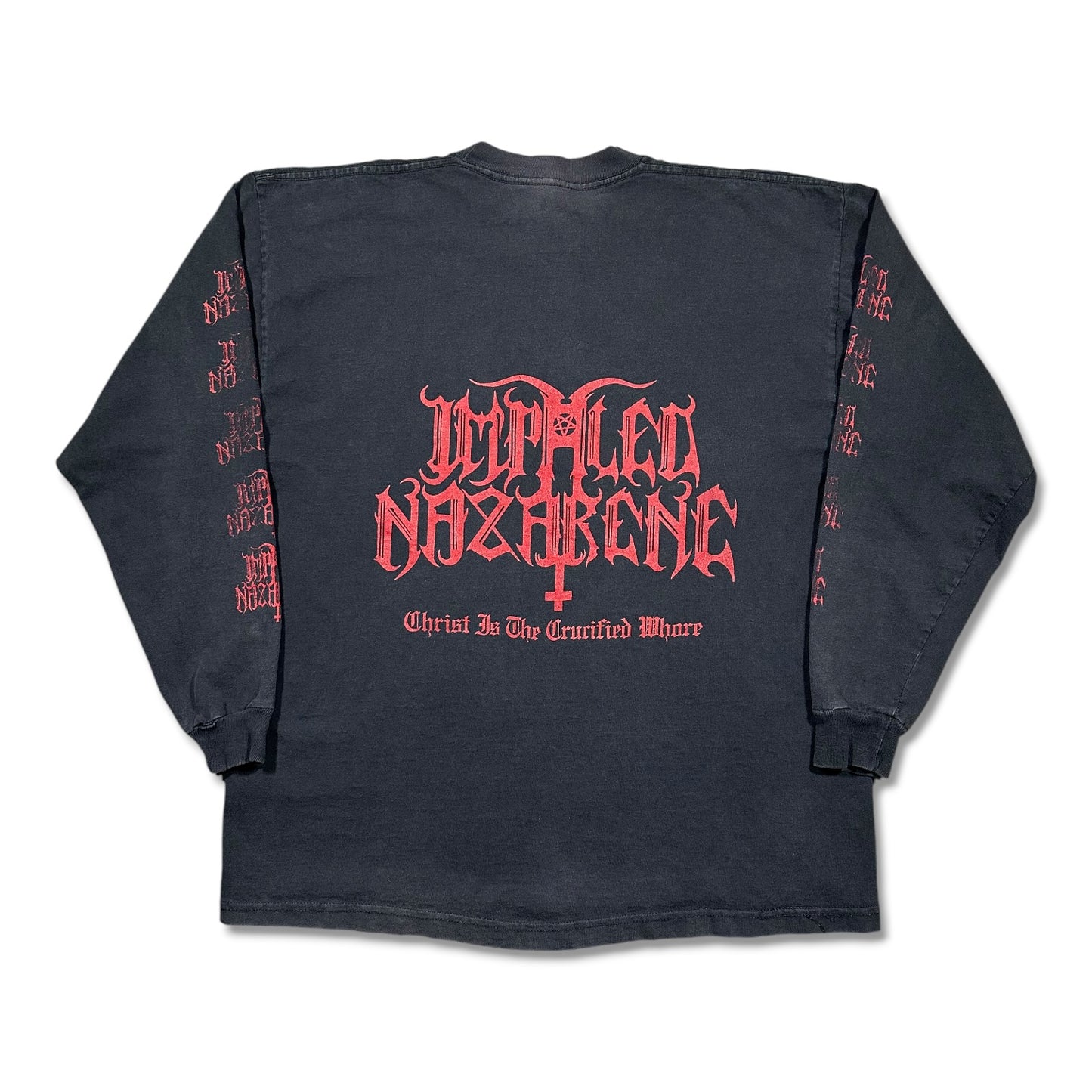 2000s Vintage Impaled Nazarene "Christ Is The Crucified Whore" Longsleeve Shirt