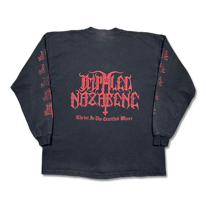 2000s Vintage Impaled Nazarene "Christ Is The Crucified Whore" Longsleeve Shirt