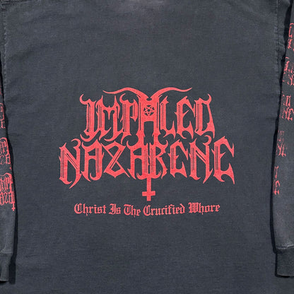 2000s Vintage Impaled Nazarene "Christ Is The Crucified Whore" Longsleeve Shirt