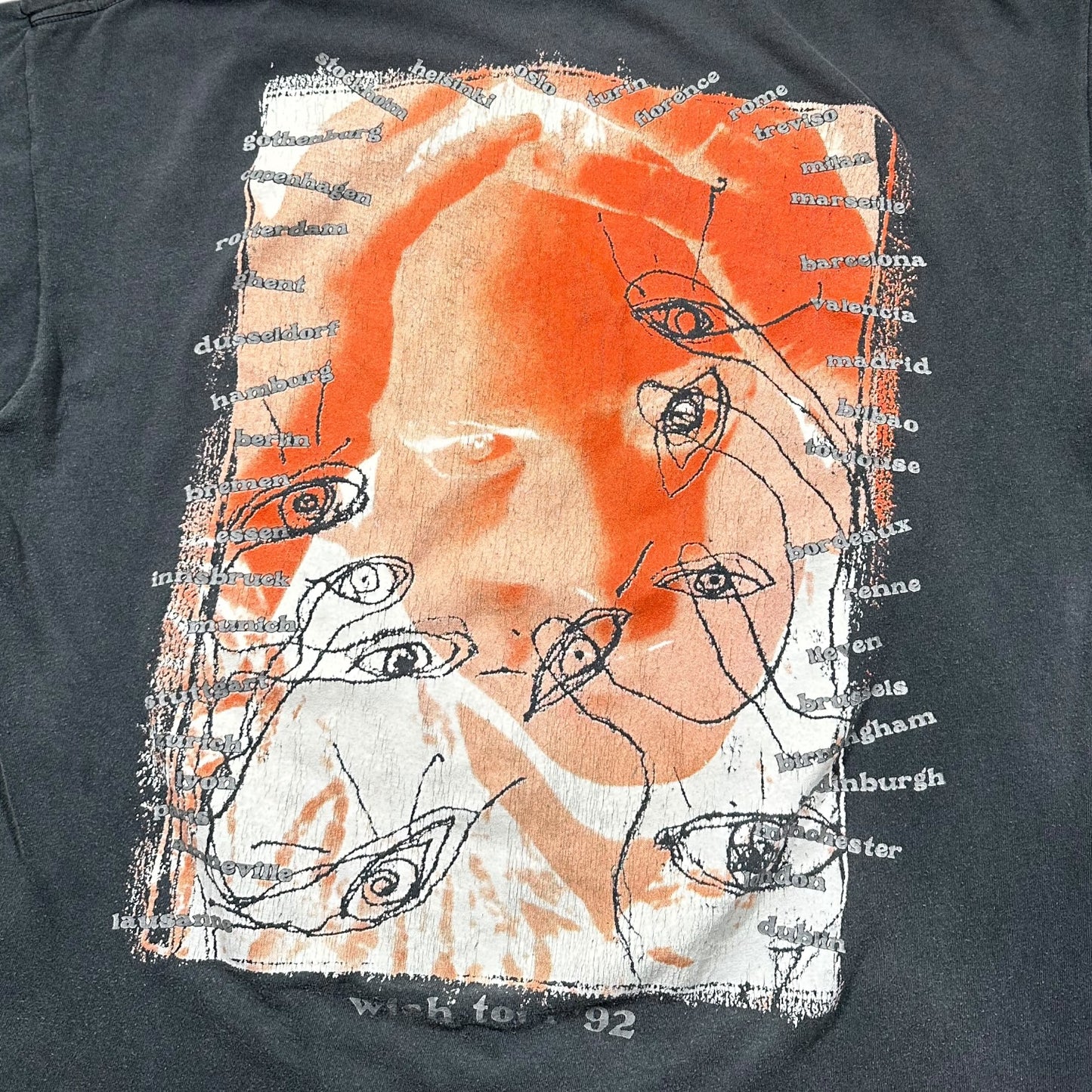 1992 Vintage The Cure "Wish Tour" Shirt