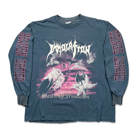 1990s Vintage Immolation "Dawn Of Possession" Longsleeve Shirt