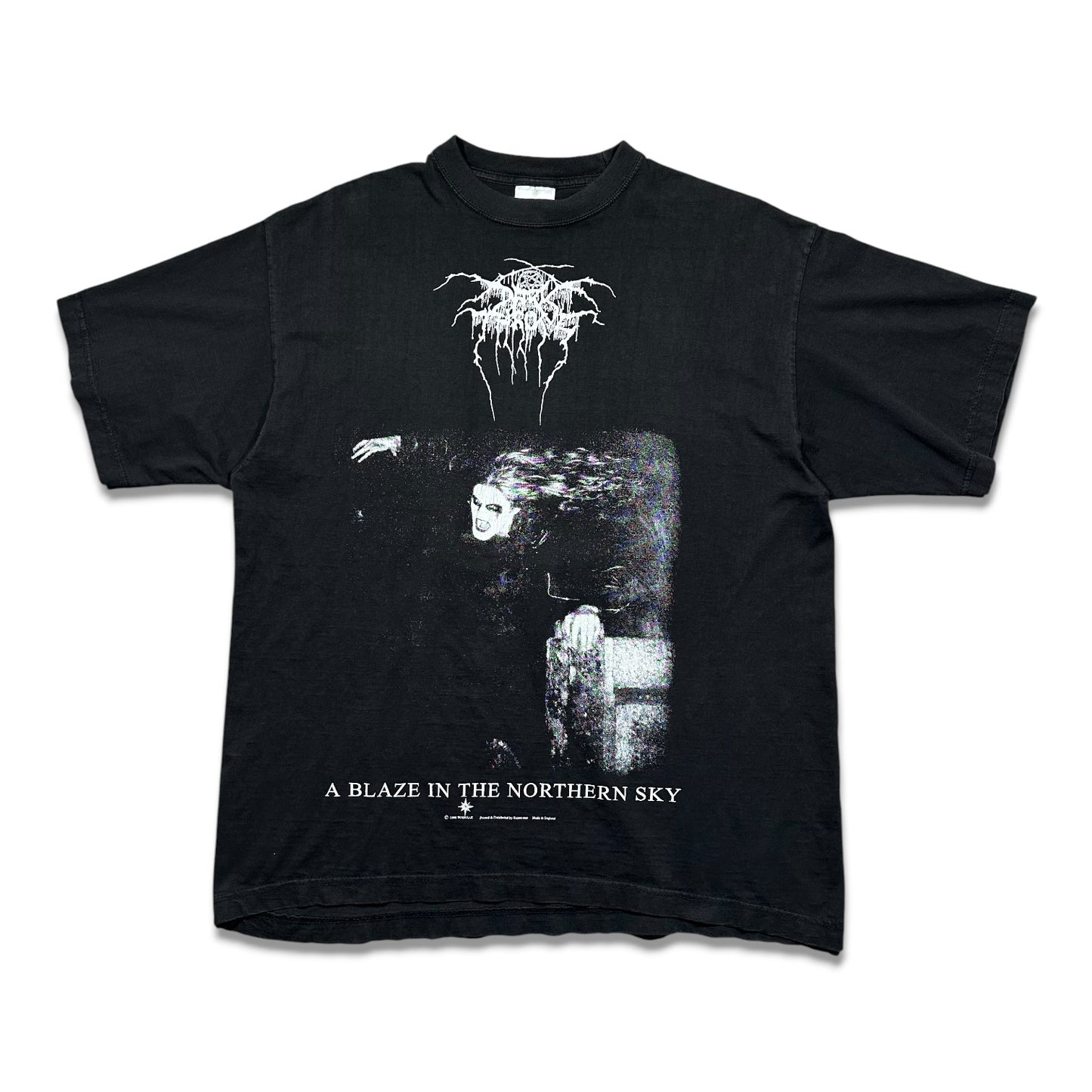 1990 Vintage Dark Throne "A Blaze In The Northern Sky" Shirt