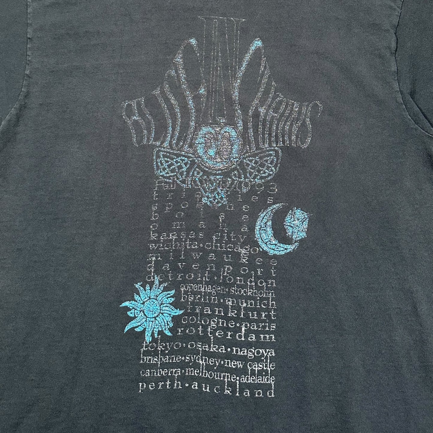 1993 Vintage Alice In Chains "Fall Tour 1993 European Leg" Shirt