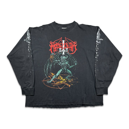 1990s Vintage Marduk "Slay The Nazarene" Longsleeves Shirt