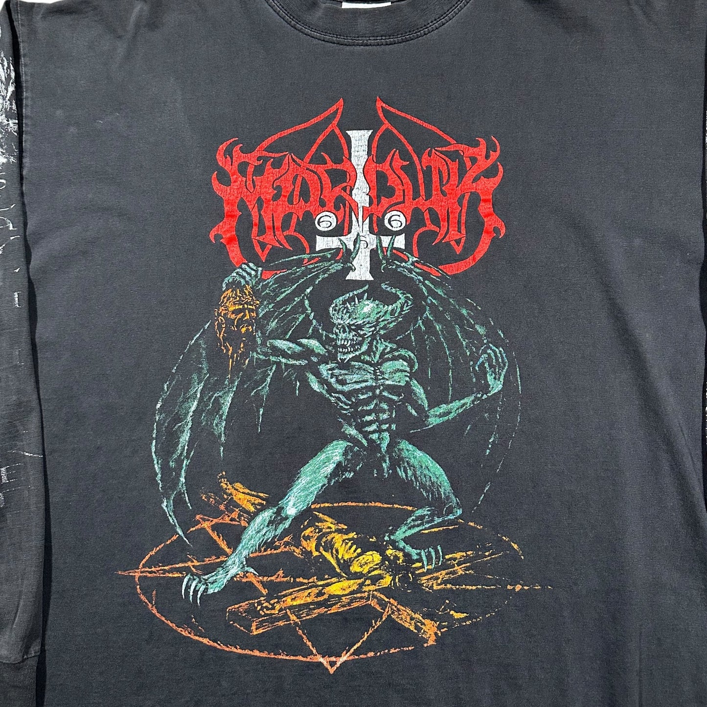 1990s Vintage Marduk "Slay The Nazarene" Longsleeves Shirt