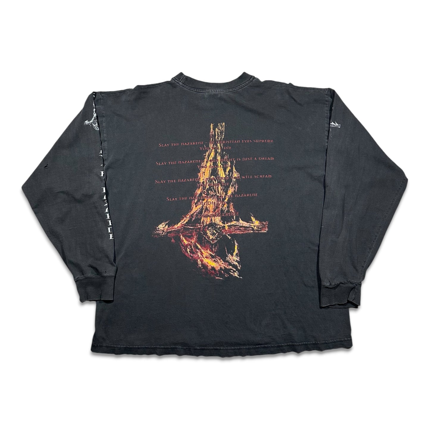 1990s Vintage Marduk "Slay The Nazarene" Longsleeves Shirt