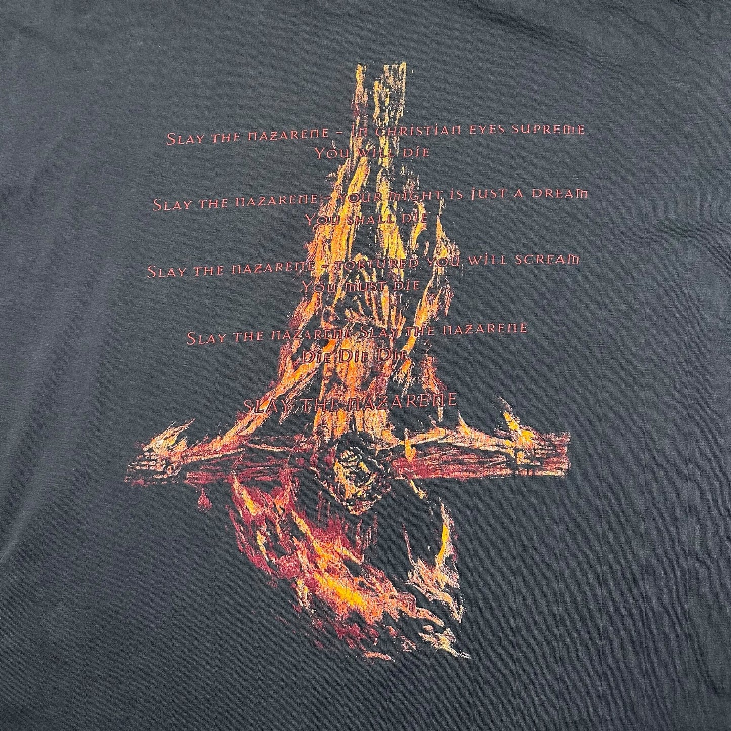 1990s Vintage Marduk "Slay The Nazarene" Longsleeves Shirt