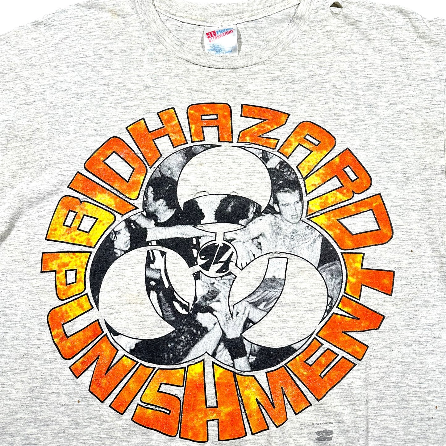 1990 Vintage Biohazard "Punishment" Shirt