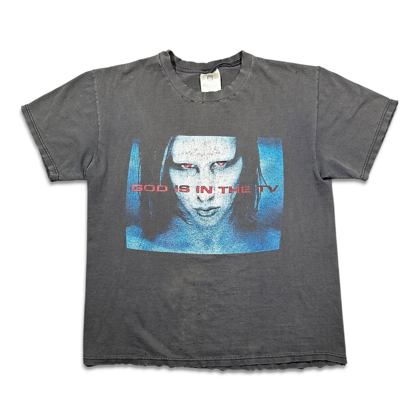 1998 Vintage Marilyn Manson "God Is In The TV" Shirt