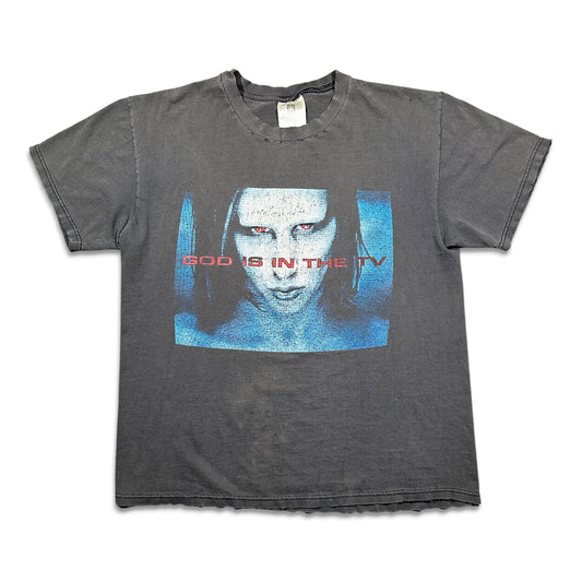 1998 Vintage Marilyn Manson "God Is In The TV" Shirt