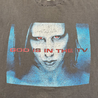 1998 Vintage Marilyn Manson "God Is In The TV" Shirt