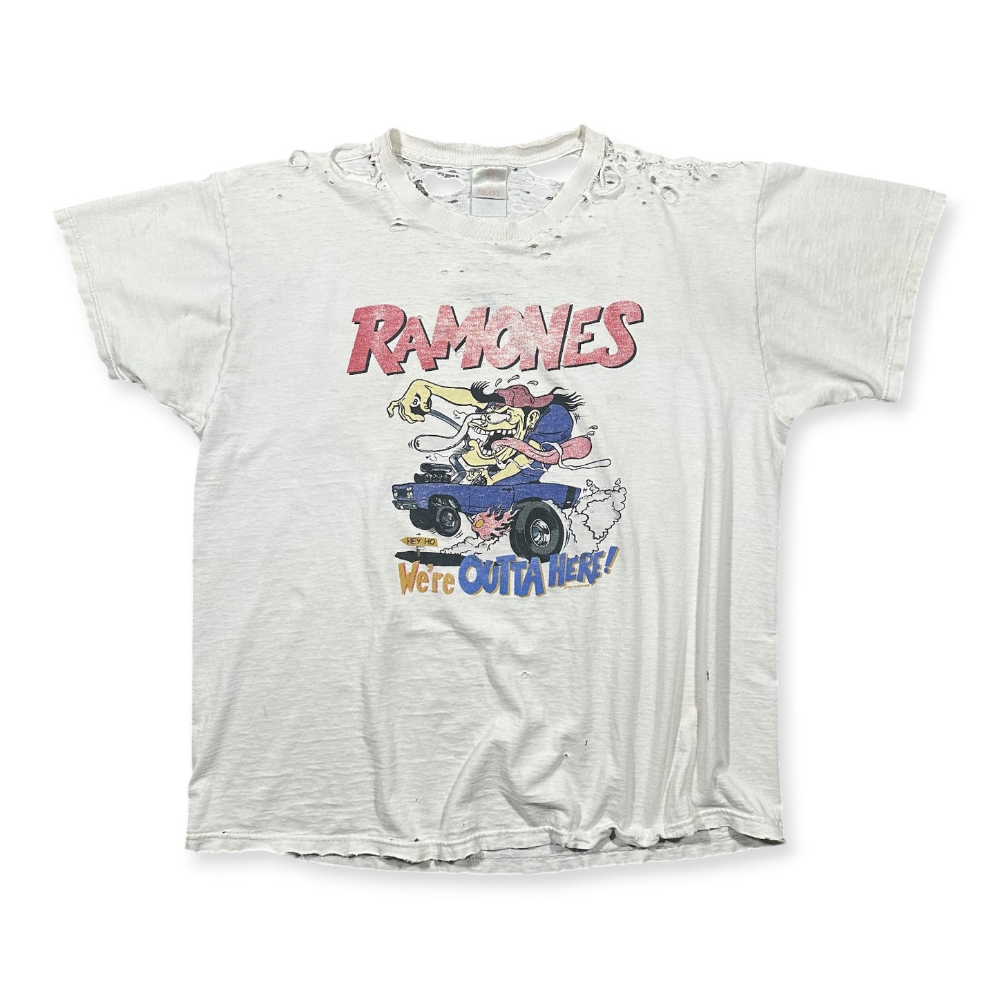 1990s Vintage Ramones "Hey Ho Let's Go" Shirt