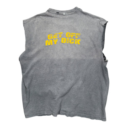 1980s Vintage Beastie Boys "Get Off My Dick" Cutoff Shirt
