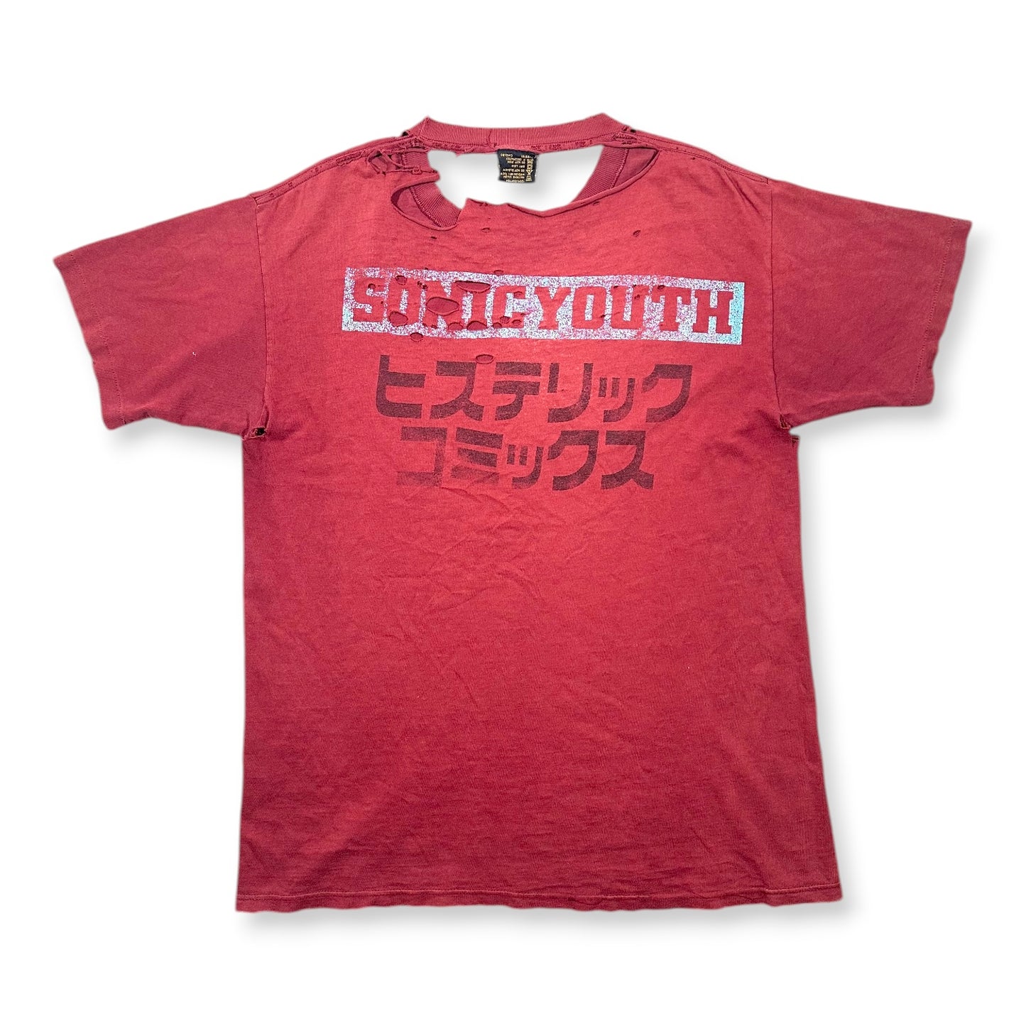 1990s Vintage Sonic Youth "Hysteric Comics Invincible Squadron" Shirt