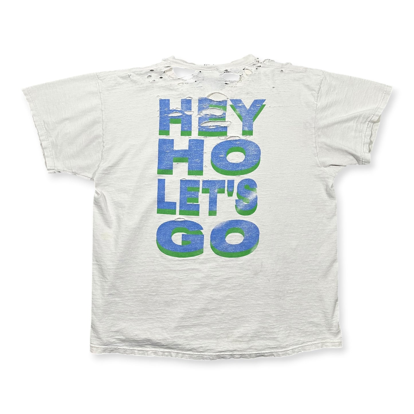 1990s Vintage Ramones "Hey Ho Let's Go" Shirt