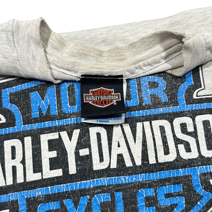 1990s Vintage Harley Davidson Blue Flame Longsleeves