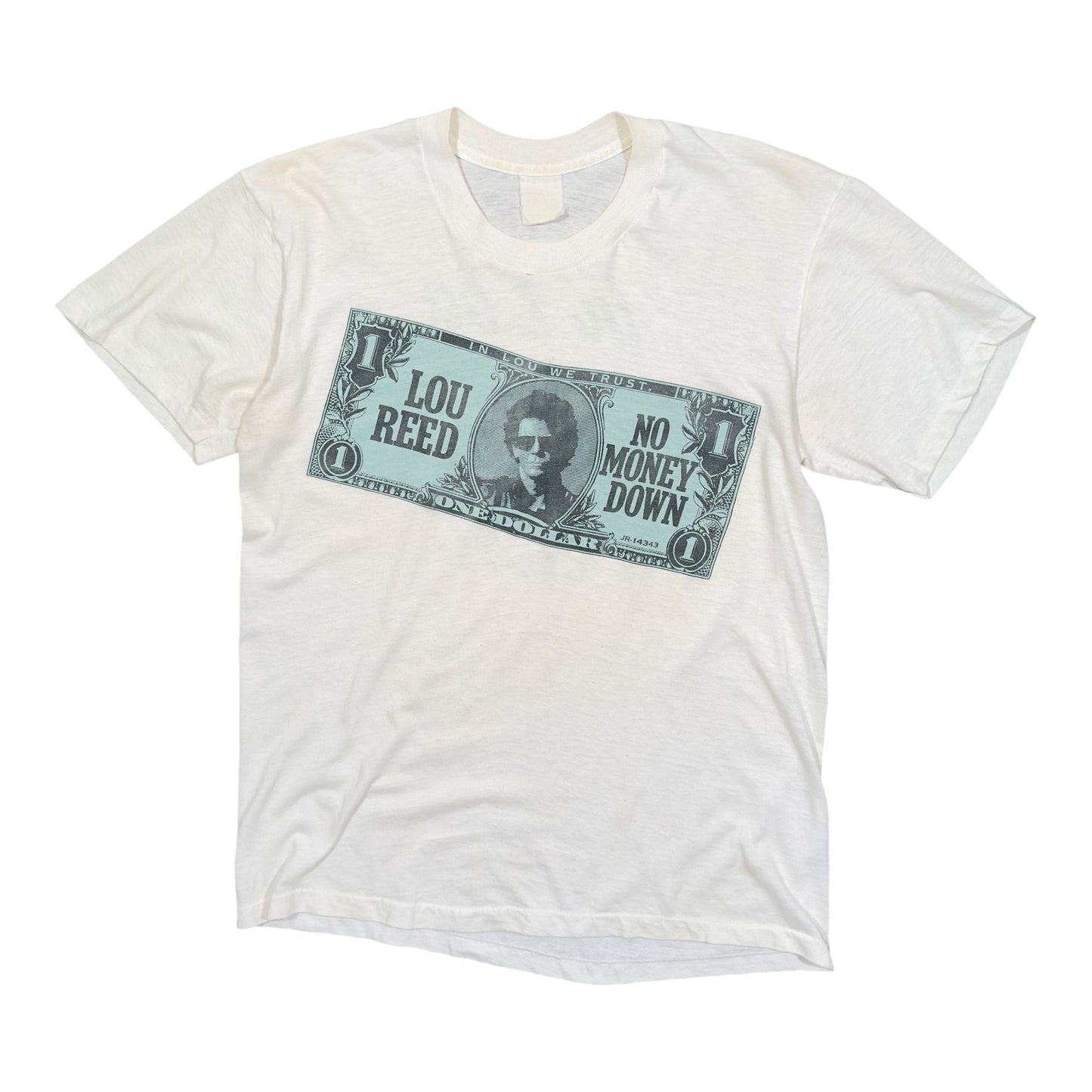 1986 Lou Reed "In Lou We Trust" Shirt