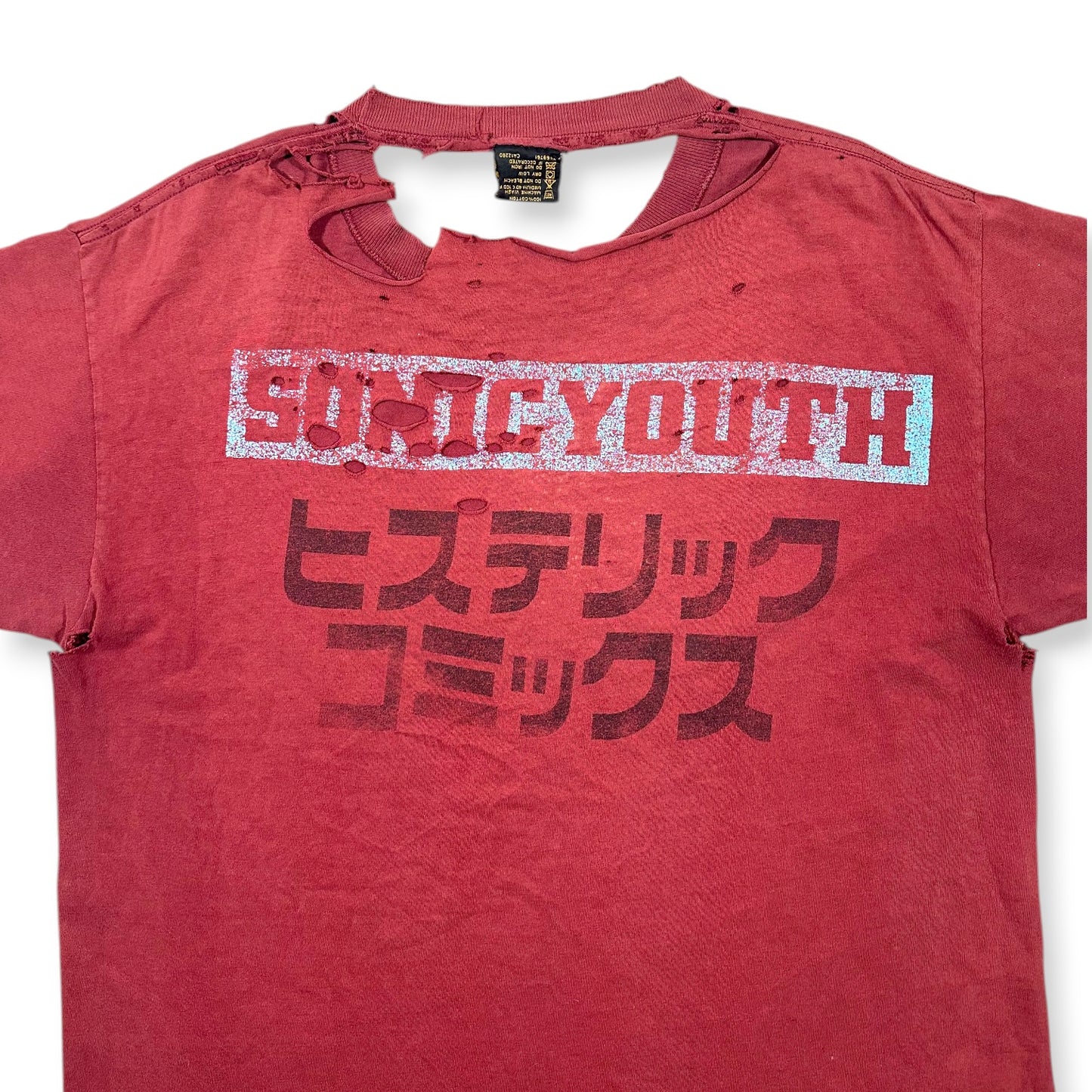 1990s Vintage Sonic Youth "Hysteric Comics Invincible Squadron" Shirt