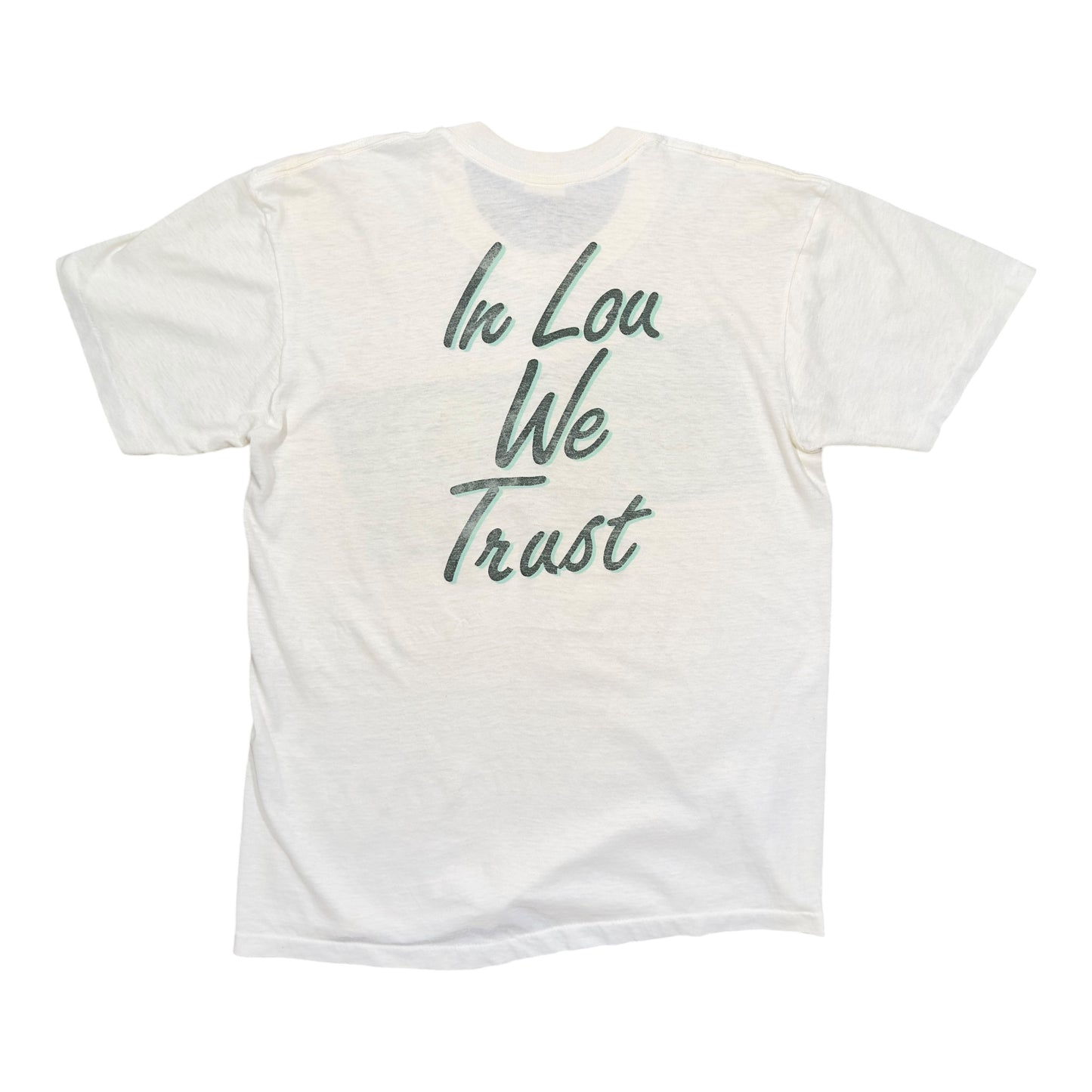 1986 Lou Reed "In Lou We Trust" Shirt