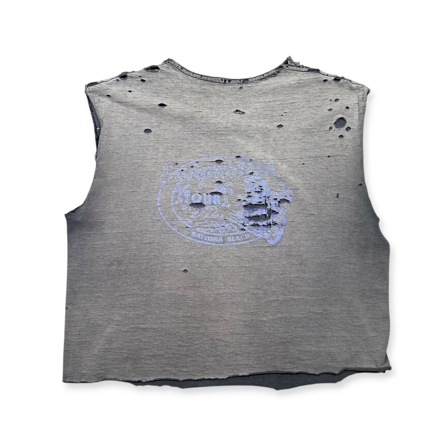 1990s Smoked Vintage Harley Davidson Cutoff Shirt