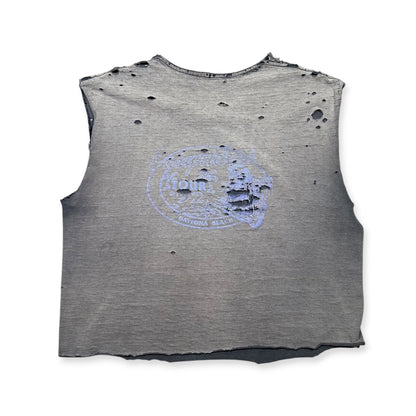 1990s Smoked Vintage Harley Davidson Cutoff Shirt