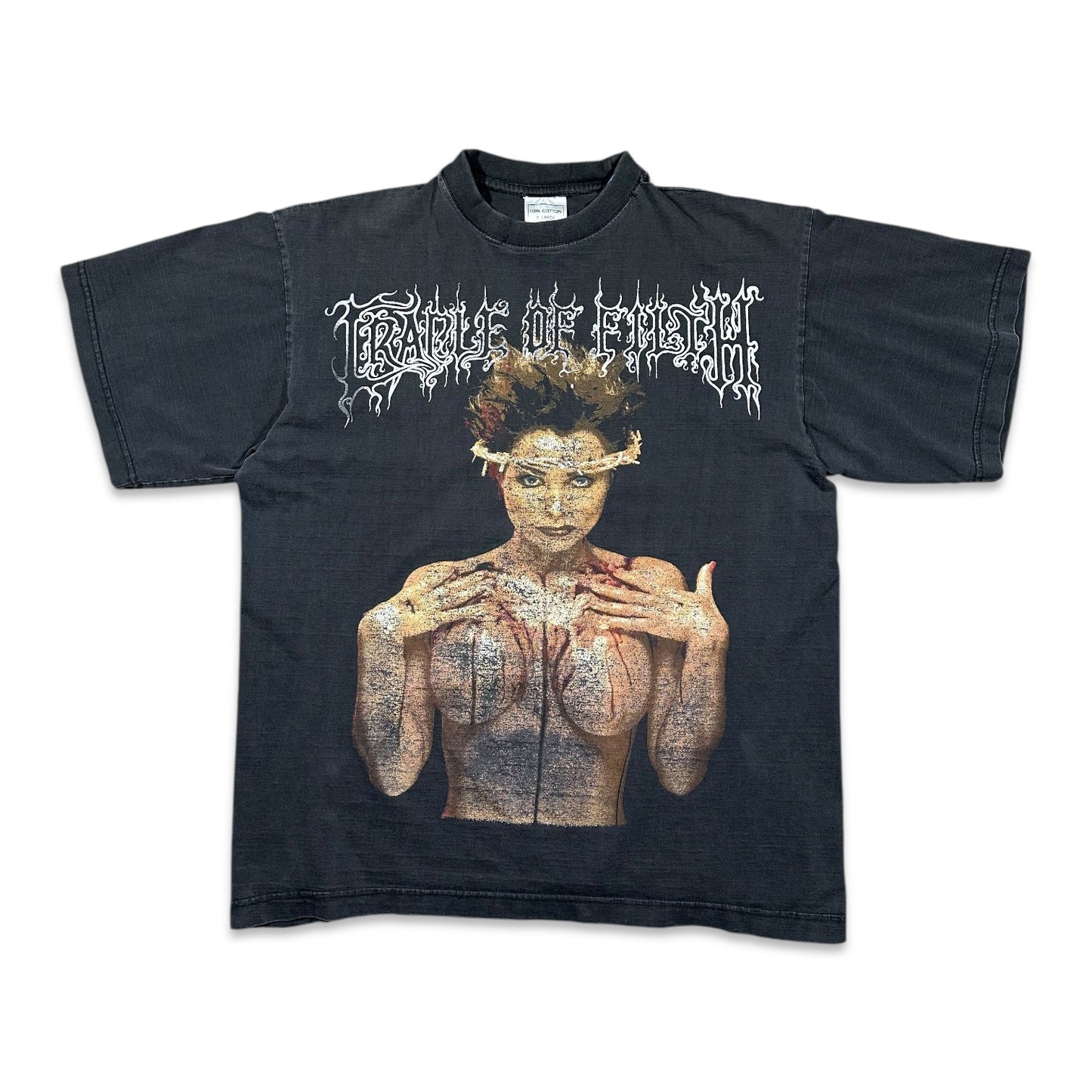 1990s Vintage Cradle Of Filth Praise The Whore Shirt