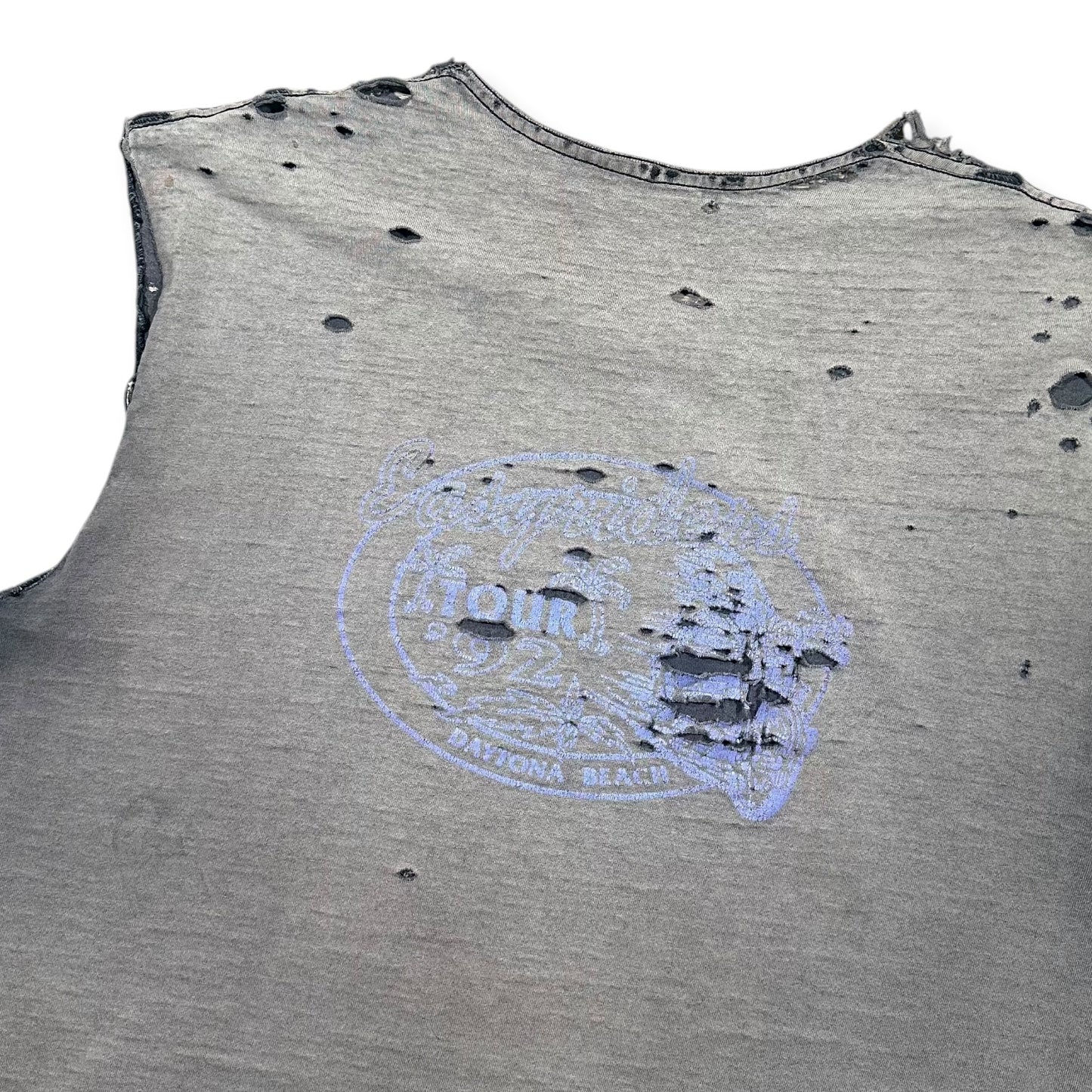 1990s Smoked Vintage Harley Davidson Cutoff Shirt