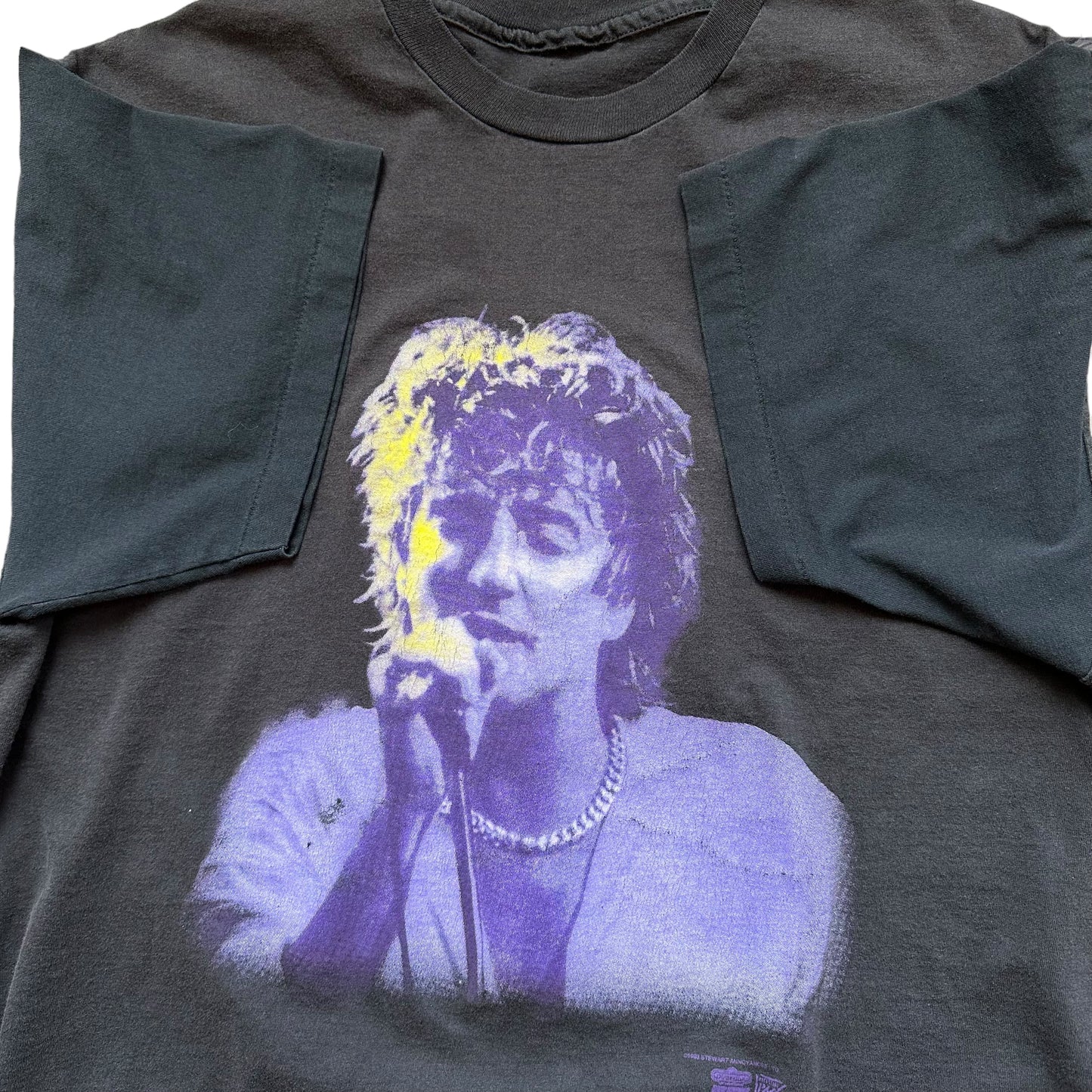 1993 Vintage Rod Stewart "Unplugged" Backstage Pass Shirt