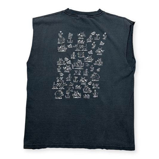 1990s Vintage Animal Sex Cutoff Shirt