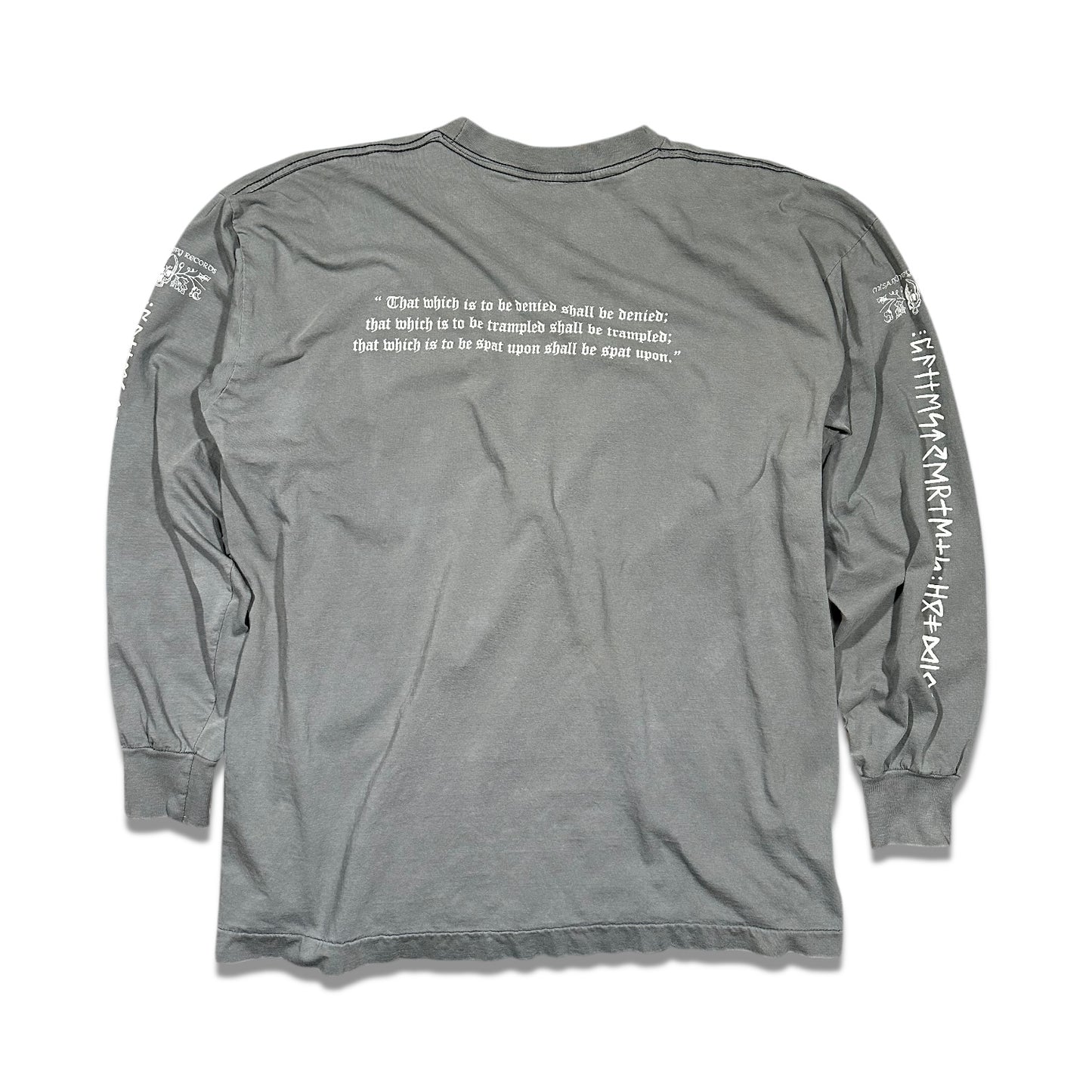 1990s Vintage Burzum "Hvis Lyset Tar Oss" Longsleeves Shirt