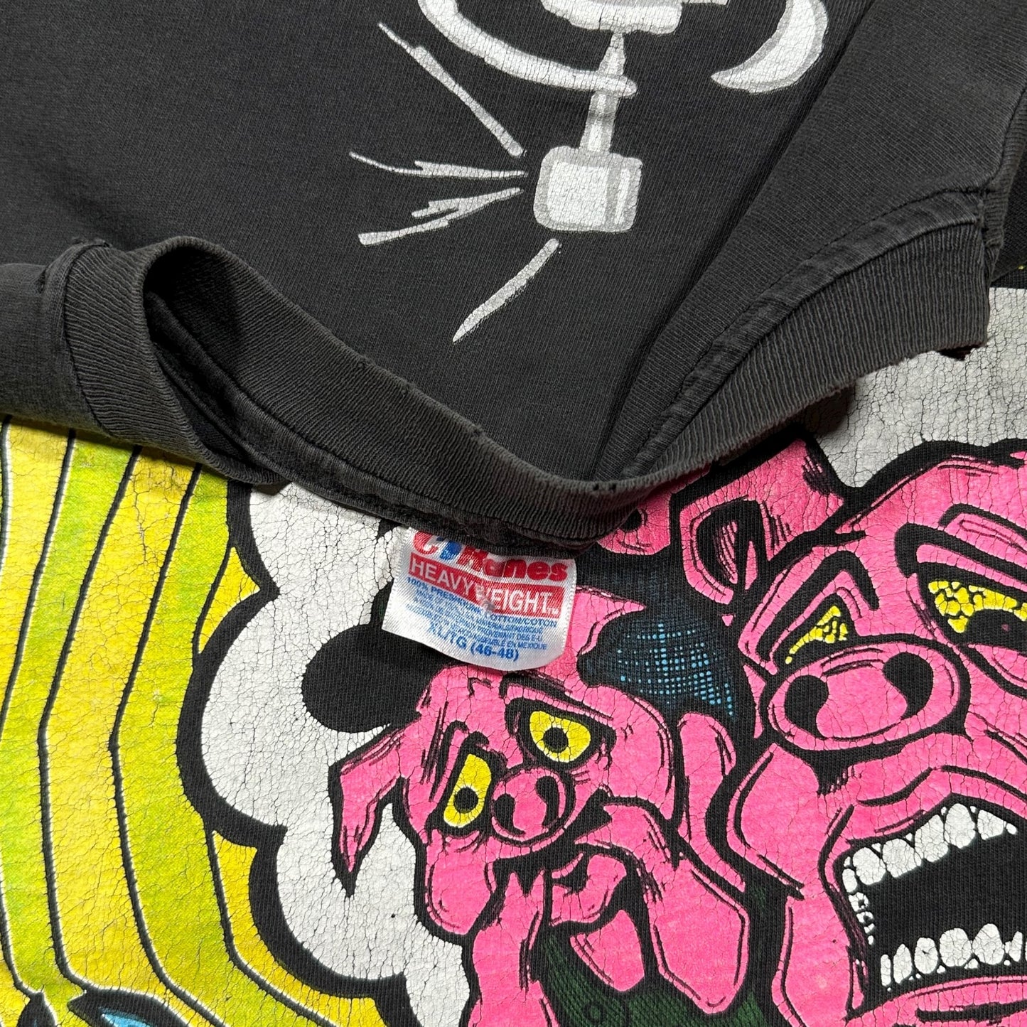 1990s Vintage Green Jelly Shirt