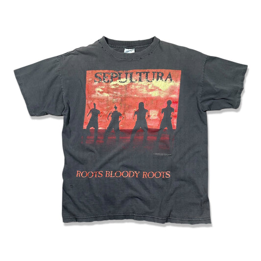 1990s Vintage Sepultura "Roots Bloody Roots" Shirt