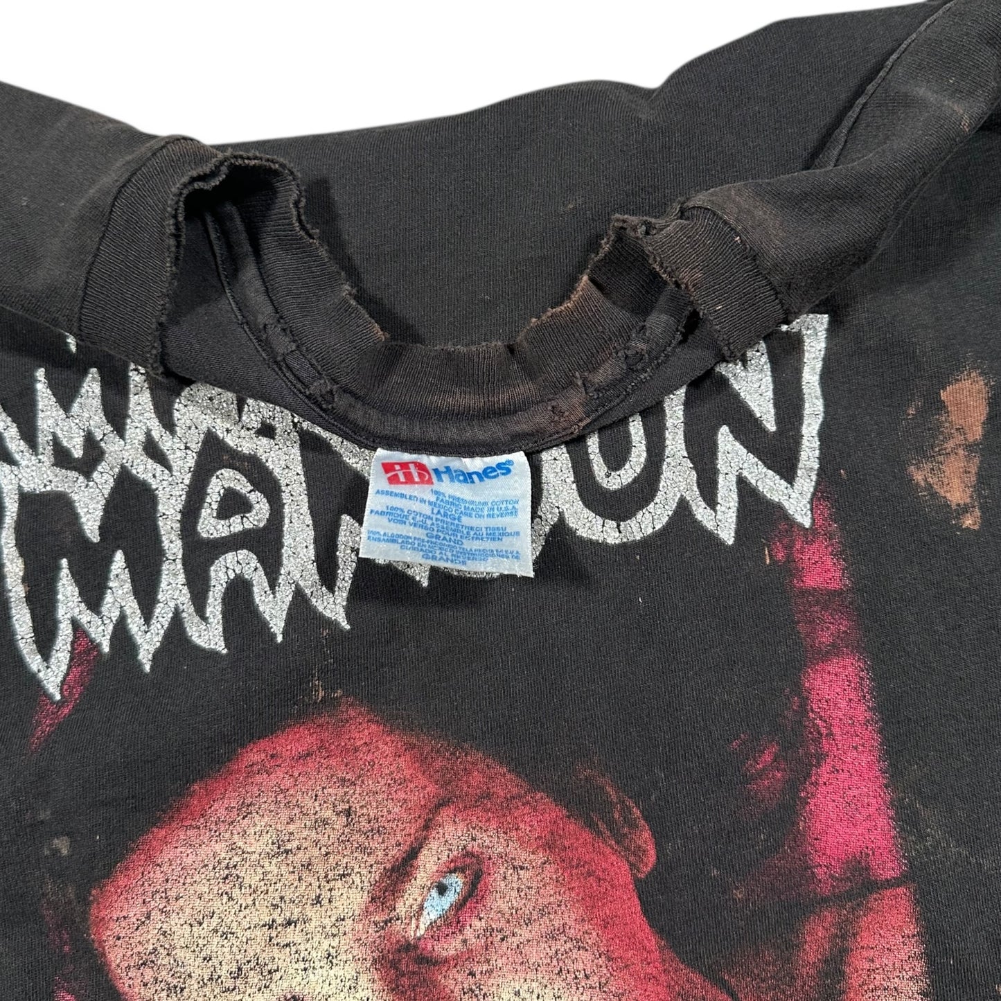1990s Vintage Marilyn Manson God of Fuck Shirt