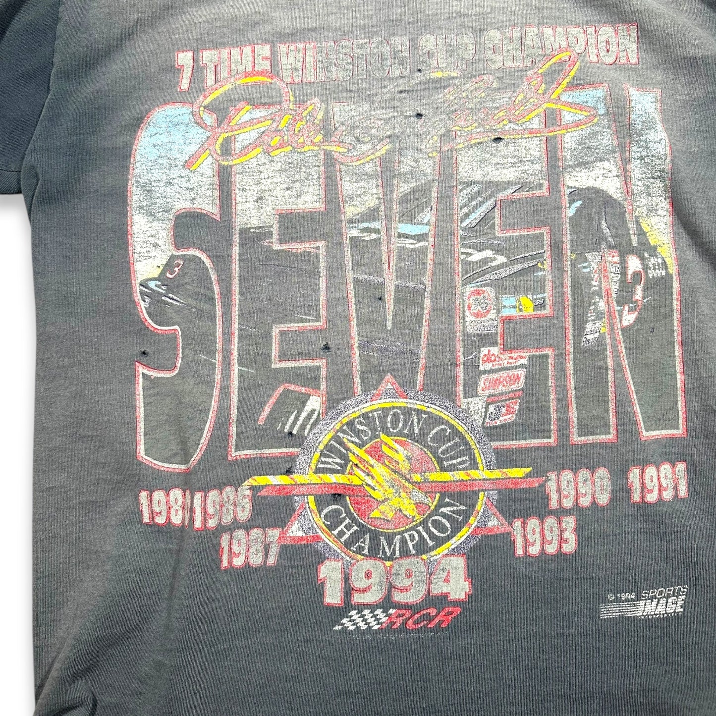 Sunfaded 1990s Vintage Dale Earnhardt Shirt
