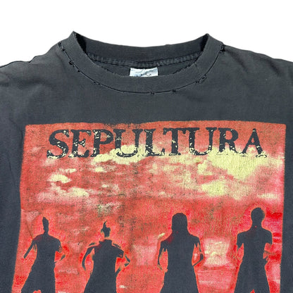 1990s Vintage Sepultura "Roots Bloody Roots" Shirt