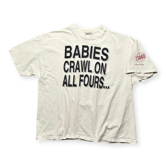 1990s Vintage Babies Crawl On All Fours Shirt