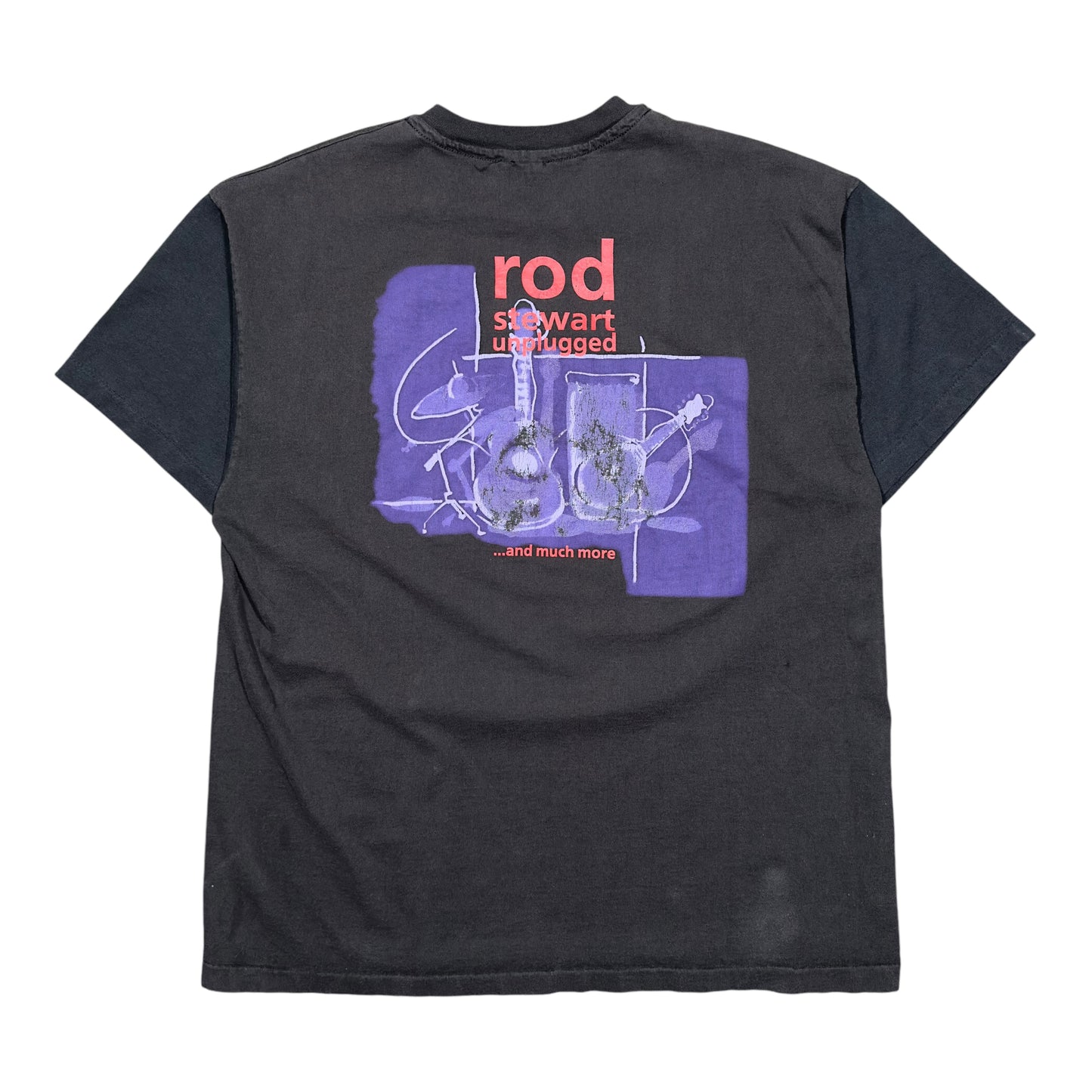 1993 Vintage Rod Stewart "Unplugged" Backstage Pass Shirt