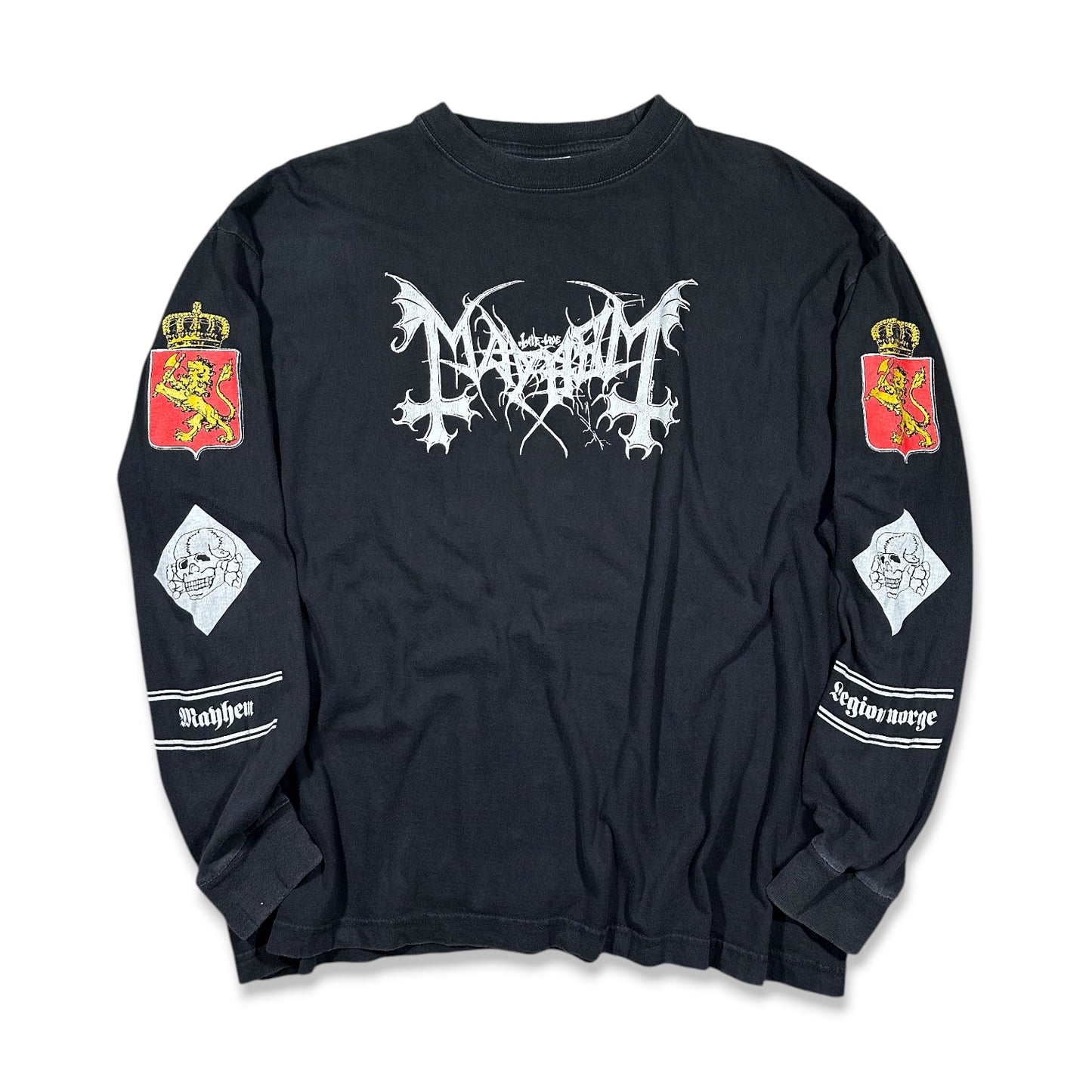 1990s Vintage Mayhem "Legion Norge" Longsleeves Shirt